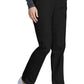 Pull-on broek met middelhoge taille en taps toelopende pijpen met elastische tailleband en cargozakken