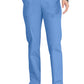 Pull-on broek met middelhoge taille en taps toelopende pijpen met elastische tailleband en cargozakken