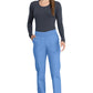 Pull-on broek met middelhoge taille en taps toelopende pijpen met elastische tailleband en cargozakken