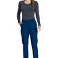 Pull-on broek met middelhoge taille en taps toelopende pijpen met elastische tailleband en cargozakken