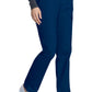 Pull-on broek met middelhoge taille en taps toelopende pijpen met elastische tailleband en cargozakken