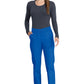 Pull-on broek met middelhoge taille en taps toelopende pijpen met elastische tailleband en cargozakken