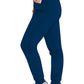 Joggingbroek met trekkoord met taps toelopende pijpen en ribgebreide manchetten