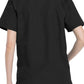 Unisex top en broek set met V-hals en taps toelopende broek met trekkoord
