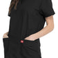 Unisex top en broek set met V-hals en taps toelopende broek met trekkoord