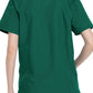 Unisex top en broek set met V-hals en taps toelopende broek met trekkoord