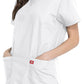 Unisex top en broek set met V-hals en taps toelopende broek met trekkoord