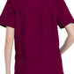 Unisex top en broek set met V-hals en taps toelopende broek met trekkoord