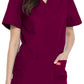 Unisex top en broek set met V-hals en taps toelopende broek met trekkoord