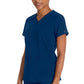 Top met V-hals dames met moderne pasvorm en 360° stretch