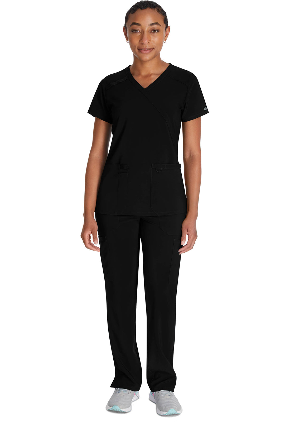 Nep-wikkeltop dames met moderne pasvorm en 360° stretch