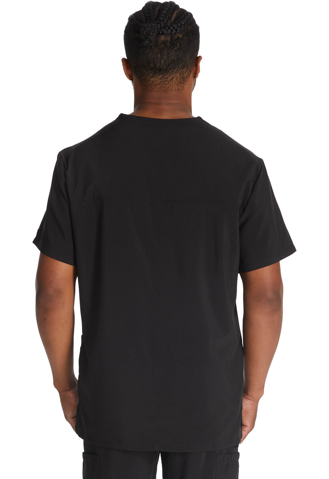 Heren T-shirt met V-hals met moderne pasvorm en 360° stretch