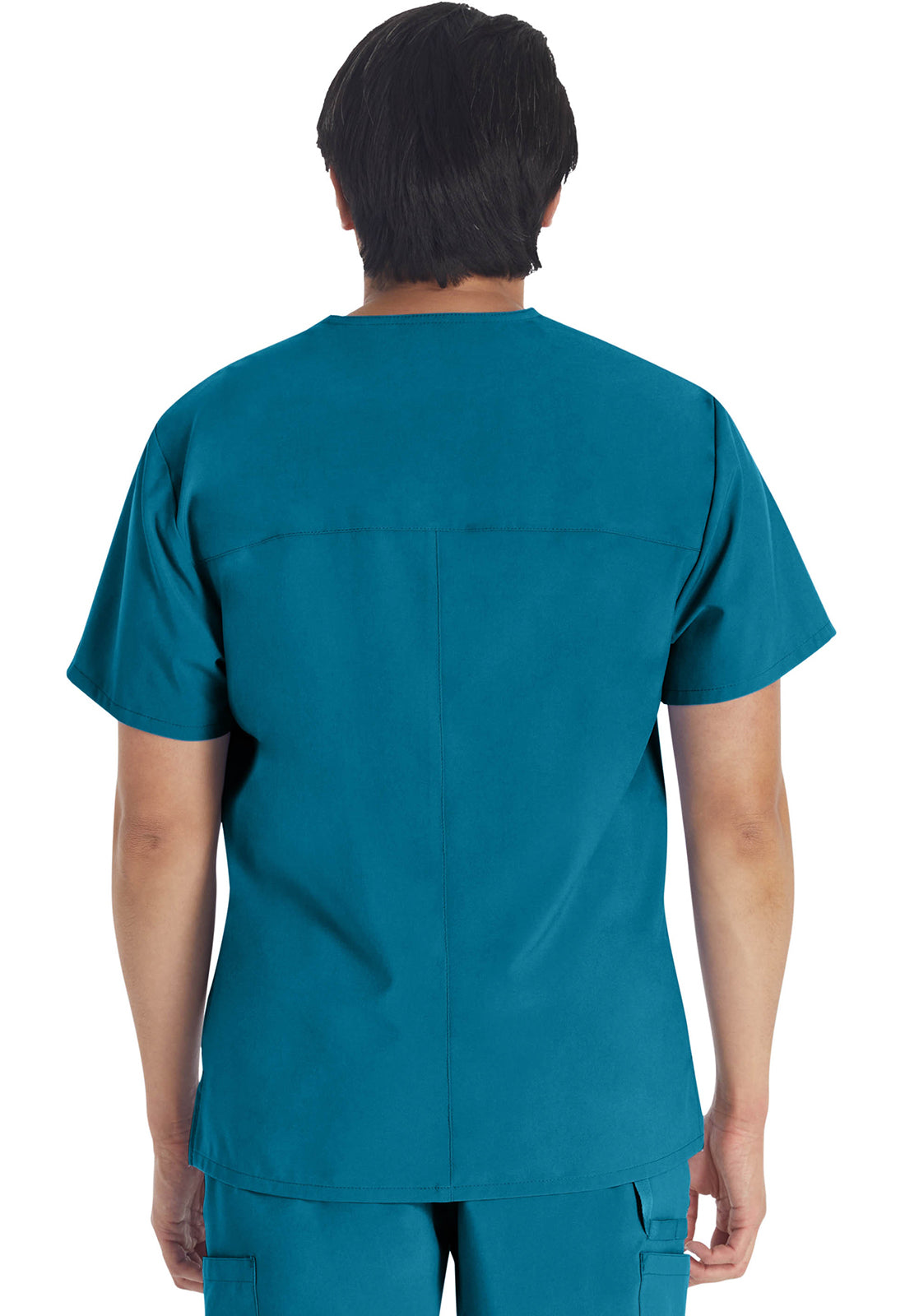 Heren T-shirt met V-hals met moderne pasvorm en 360° stretch
