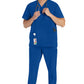 Heren T-shirt met V-hals met moderne pasvorm en 360° stretch