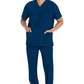Heren T-shirt met V-hals met moderne pasvorm en 360° stretch