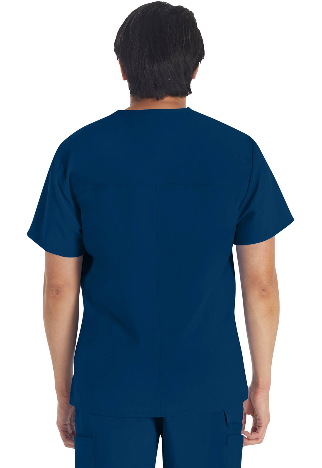 Heren T-shirt met V-hals met moderne pasvorm en 360° stretch