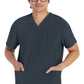 Heren T-shirt met V-hals met moderne pasvorm en 360° stretch
