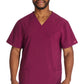 Heren T-shirt met V-hals met moderne pasvorm en 360° stretch