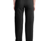 Broek met natuurlijke taille en taps toelopende pijpen dames met elastische tailleband en cargozakken