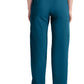 Broek met natuurlijke taille en taps toelopende pijpen dames met elastische tailleband en cargozakken