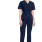 Broek met natuurlijke taille en taps toelopende pijpen dames met elastische tailleband en cargozakken