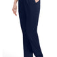 Broek met natuurlijke taille en taps toelopende pijpen dames met elastische tailleband en cargozakken DKE86106