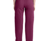 Broek met natuurlijke taille en taps toelopende pijpen dames met elastische tailleband en cargozakken DKE86106