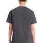 Top met V-hals in Caribisch blauw dames met modern classic pasvorm en zijsplitten DKE86706