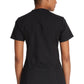 Top met V-hals en ribgebreide panelen dames met contemporary fit en stretchstof