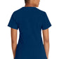Top met V-hals en ribgebreide panelen dames met contemporary fit en stretchstof