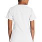 Top met V-hals en ribgebreide panelen dames met contemporary fit en stretchstof