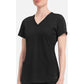 Monica Top dames met V-hals en moderne pasvorm met stretchmateriaal