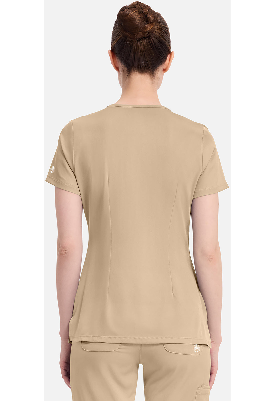 Monica Top dames met V-hals en moderne pasvorm met stretchmateriaal