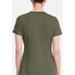 Monica Top dames met V-hals en moderne pasvorm met stretchmateriaal