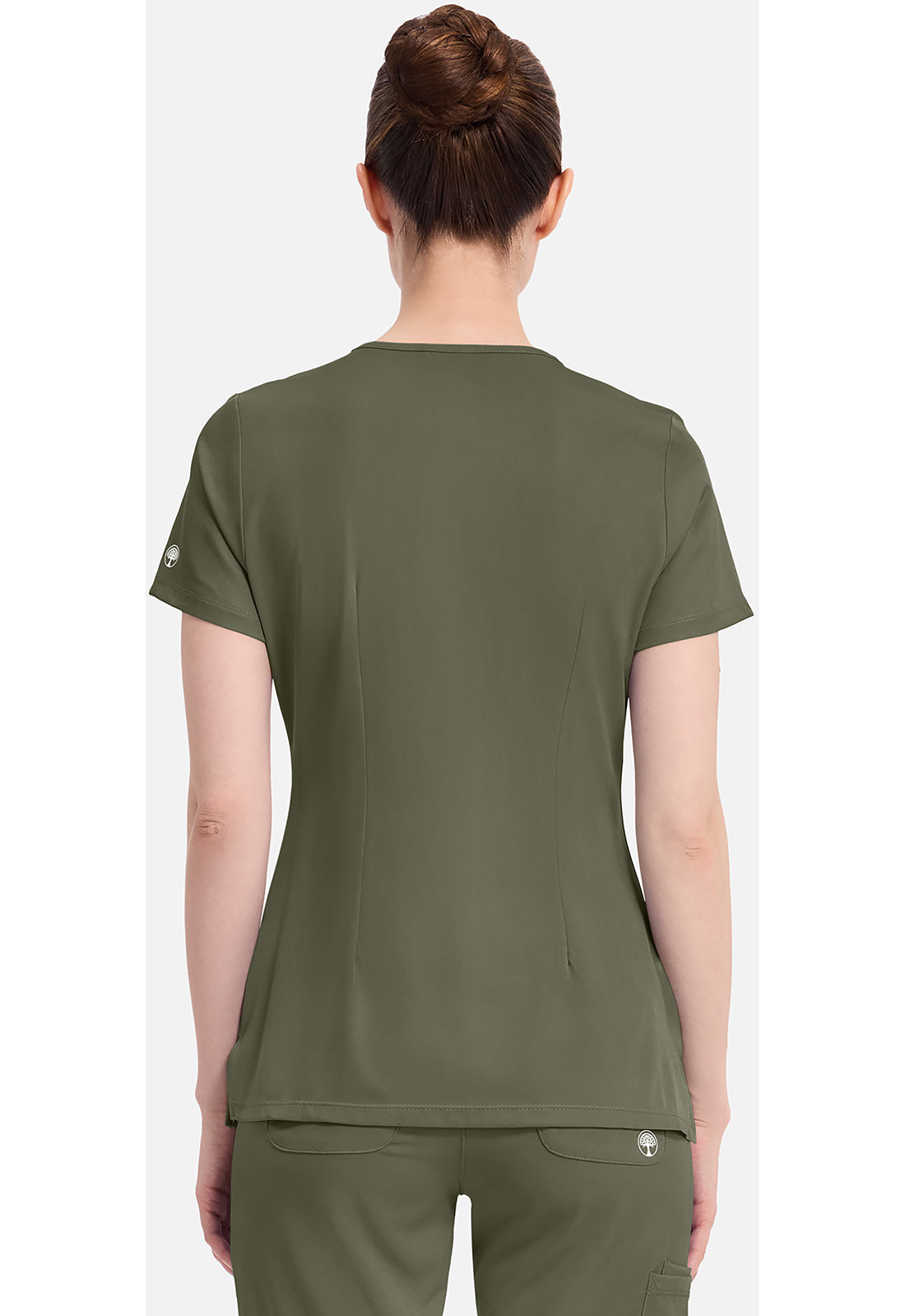 Monica Top dames met V-hals en moderne pasvorm met stretchmateriaal
