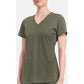 Monica Top dames met V-hals en moderne pasvorm met stretchmateriaal