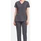 Monica Top dames met V-hals en moderne pasvorm met stretchmateriaal
