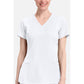 Monica Top dames met V-hals en moderne pasvorm met stretchmateriaal