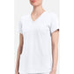 Monica Top dames met V-hals en moderne pasvorm met stretchmateriaal