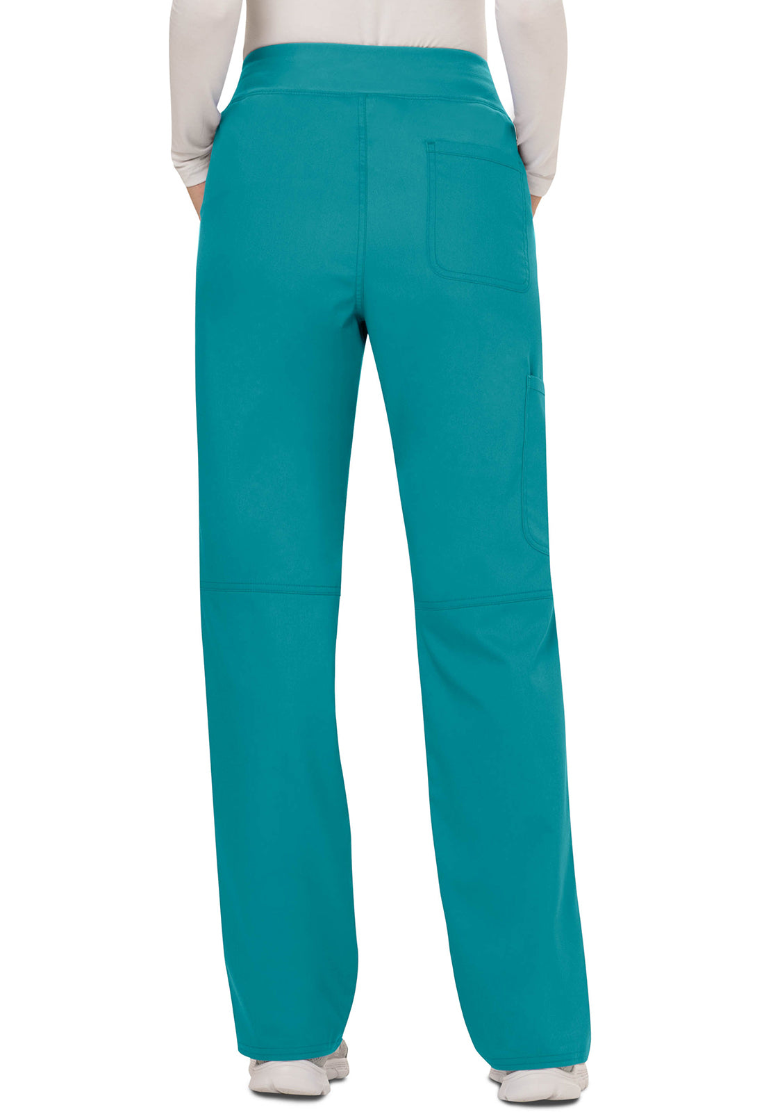 Cherokee Workwear Pull-on broek met middelhoge taille en rechte pijpen met elastische tailleband en cargozak WWE110