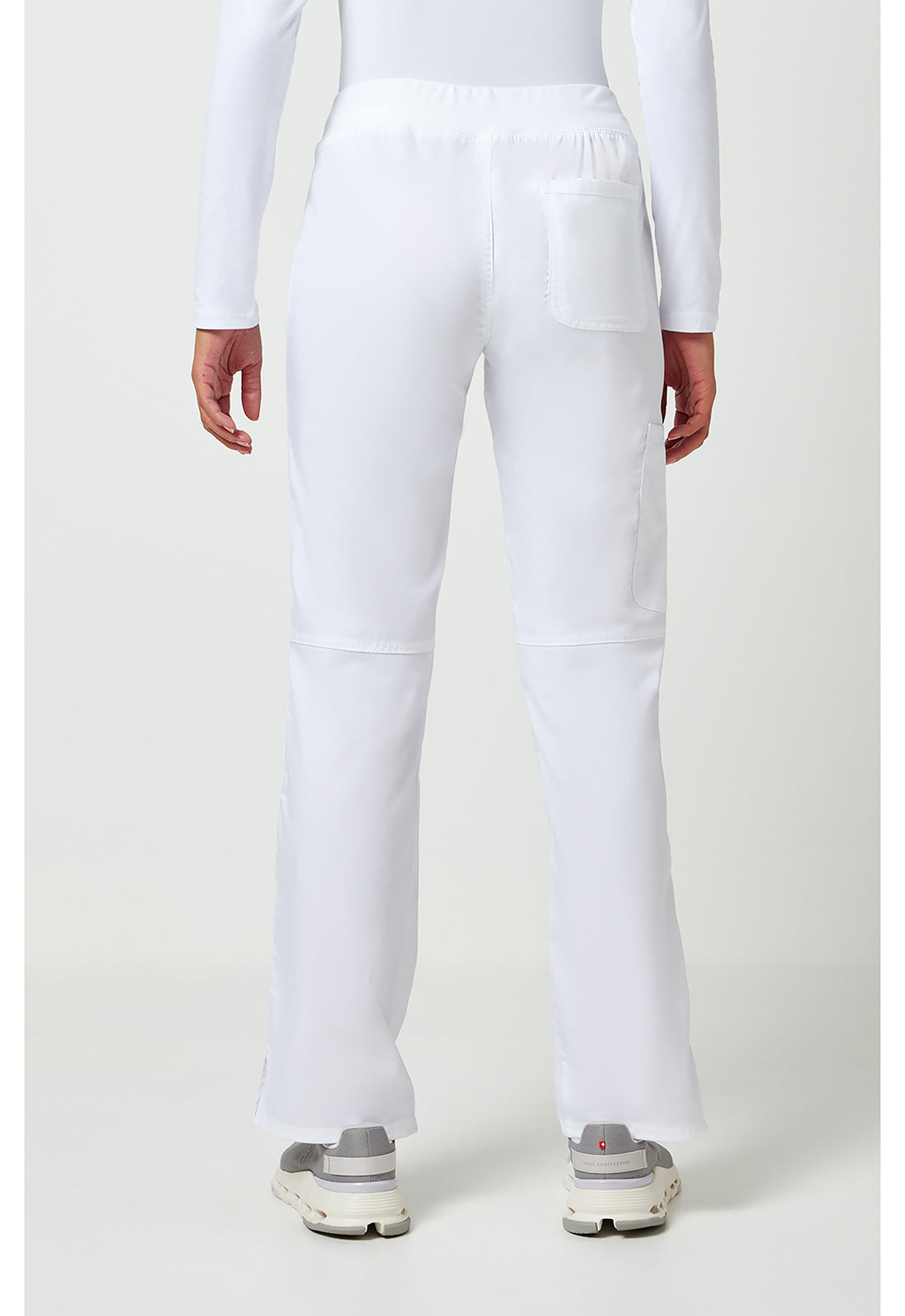 Cherokee Workwear Pull-on broek met middelhoge taille en rechte pijpen met elastische tailleband en cargozak WWE110
