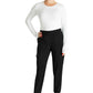 Halfhoge joggingbroek met taps toelopende pijpen en gebreide tailleband WWE115