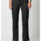 Mid-rise jeans met gematigde uitlopende pijpen en trekkoord met cargozakken en 2-way stretch