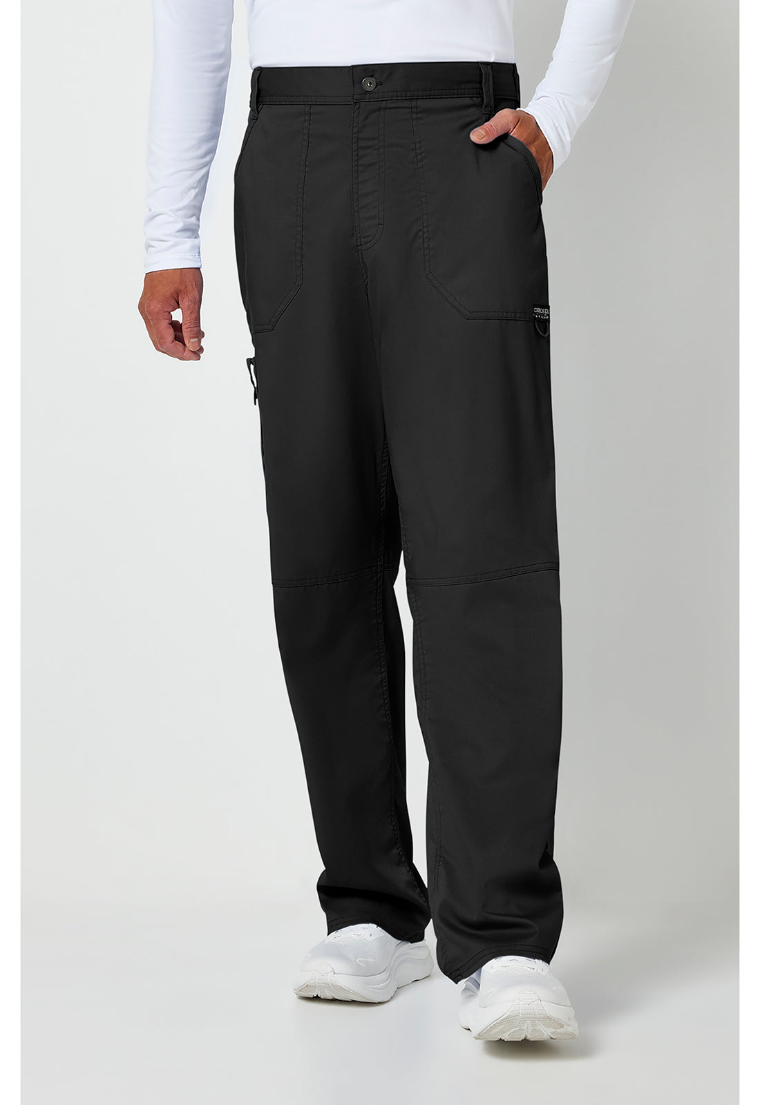 Cherokee Workwear Herenbroek met middelhoge taille en taps toelopende pijpen met 7 zakken en 2-way stretch WWE140