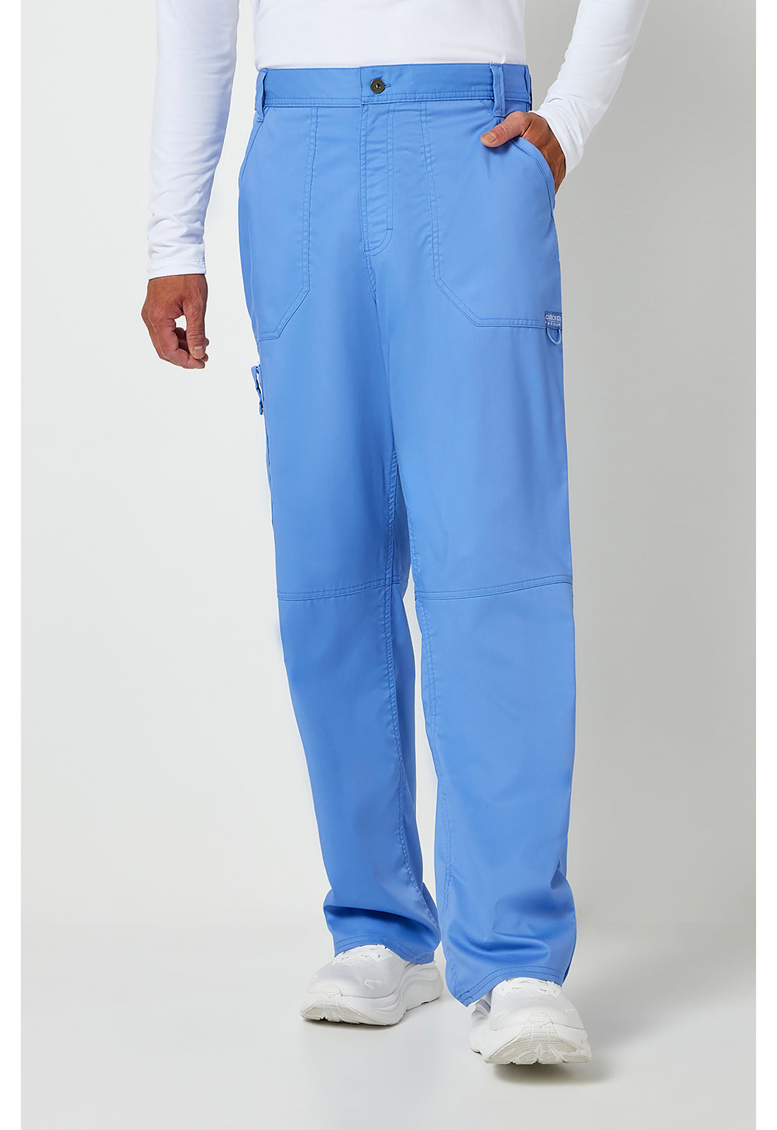 Cherokee Workwear Herenbroek met middelhoge taille en taps toelopende pijpen met 7 zakken en 2-way stretch WWE140