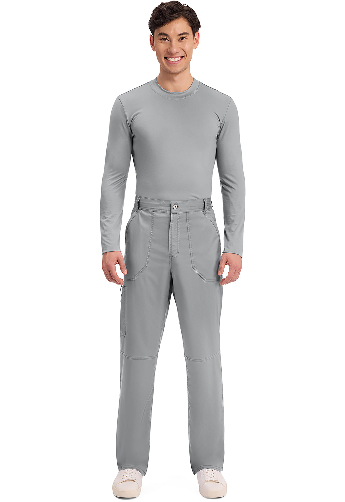 Cherokee Workwear Herenbroek met middelhoge taille en taps toelopende pijpen met 7 zakken en 2-way stretch WWE140