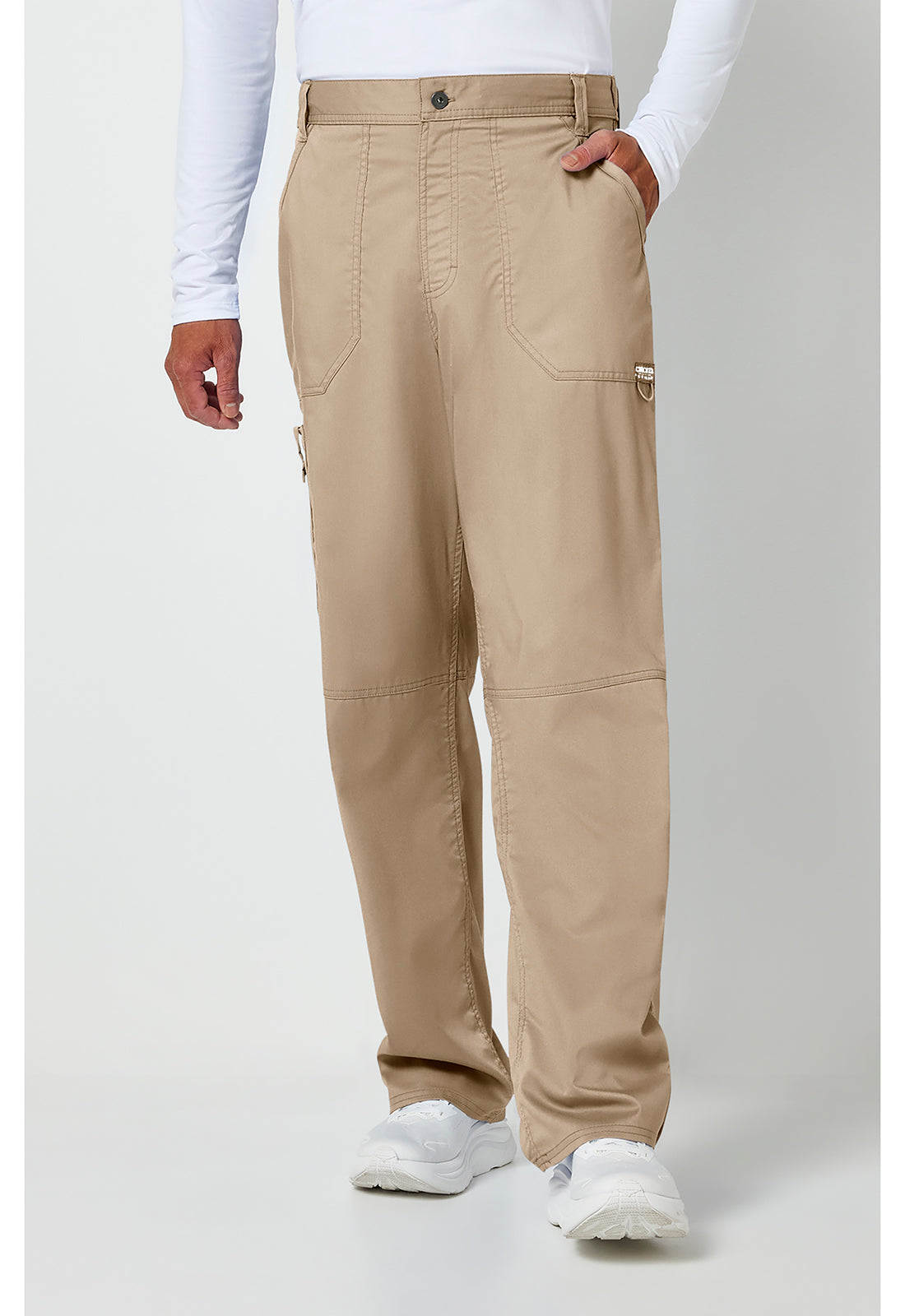 Cherokee Workwear Herenbroek met middelhoge taille en taps toelopende pijpen met 7 zakken en 2-way stretch WWE140