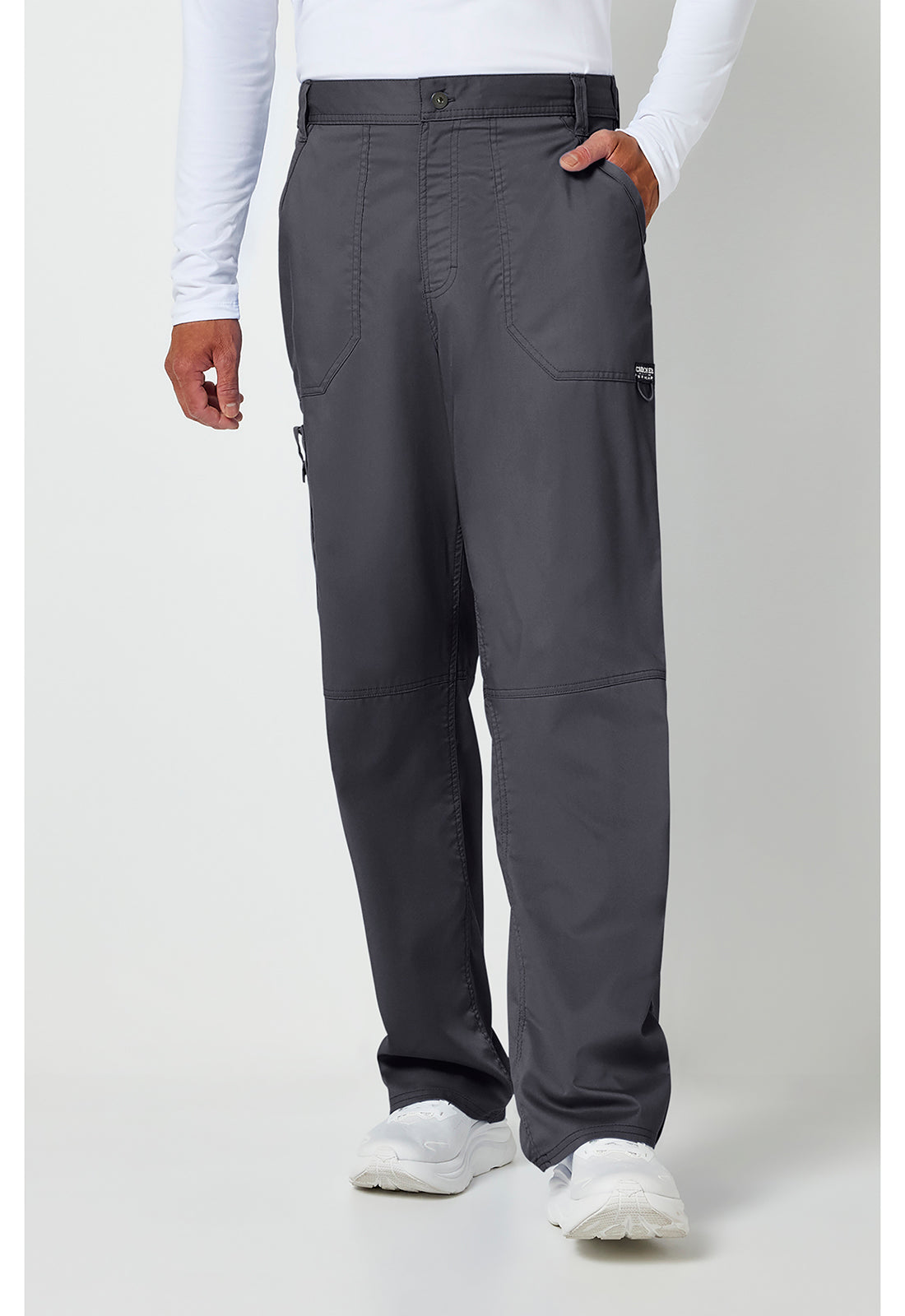 Cherokee Workwear Herenbroek met middelhoge taille en taps toelopende pijpen met 7 zakken en 2-way stretch WWE140