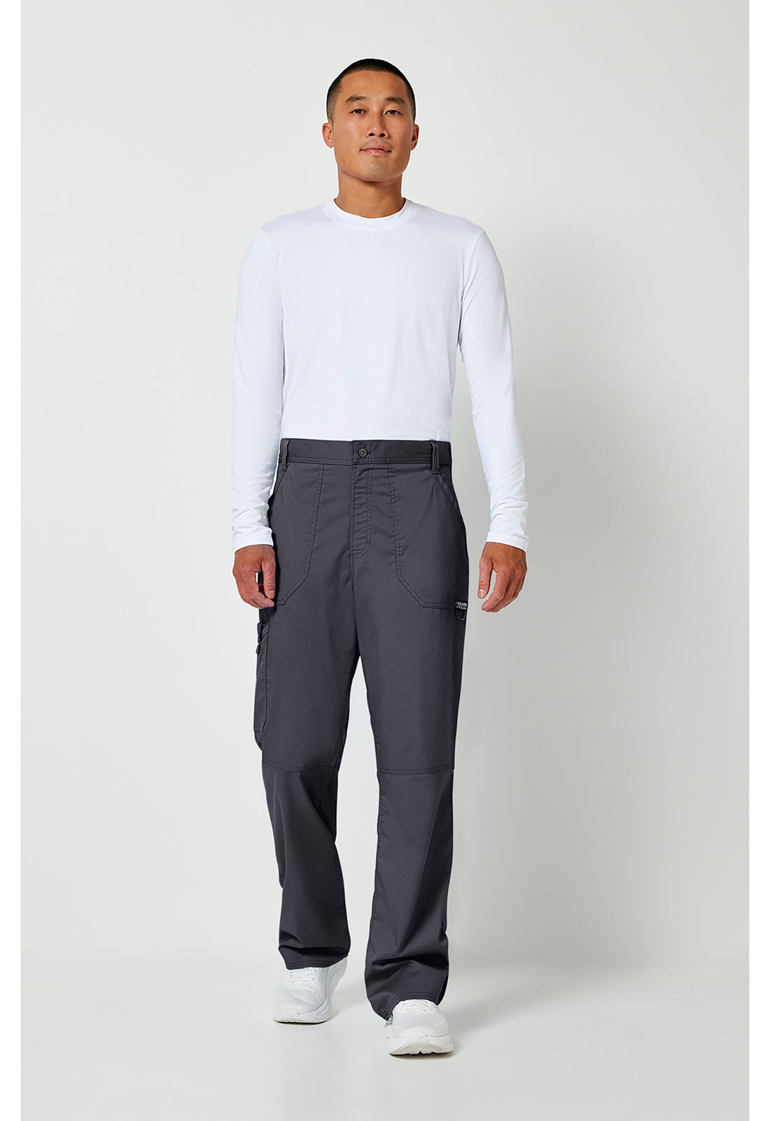 Cherokee Workwear Herenbroek met middelhoge taille en taps toelopende pijpen met 7 zakken en 2-way stretch WWE140