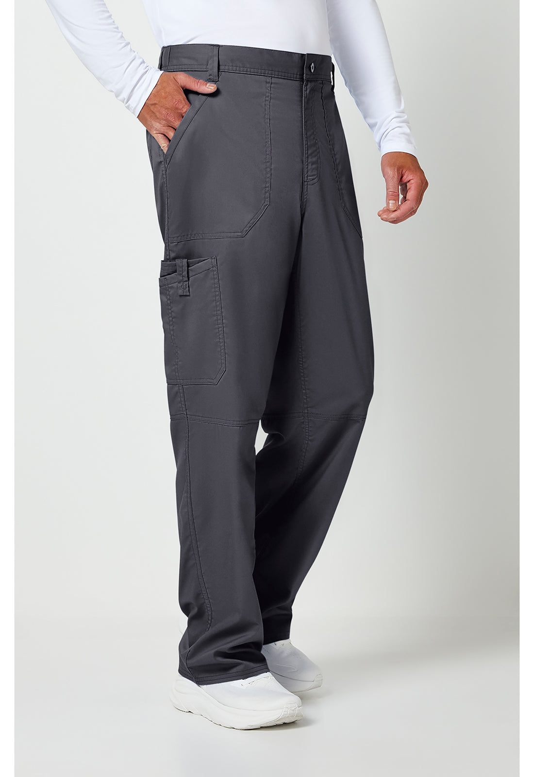 Cherokee Workwear Herenbroek met middelhoge taille en taps toelopende pijpen met 7 zakken en 2-way stretch WWE140